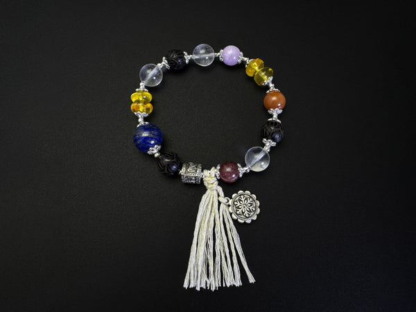 Tibetan-inspired Multi-Crystal Bracelet-