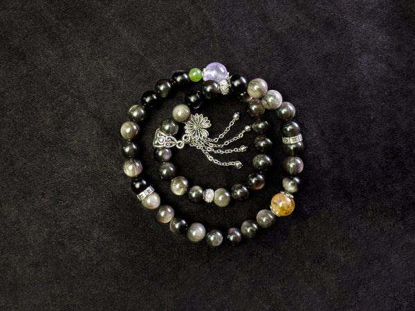 Double-strand Obsidian Bracelet- Protection & Clearness