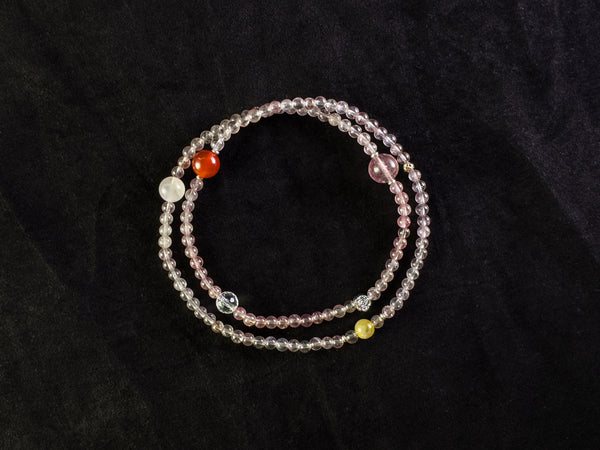 Triple-strand Crystal Bracelet- Charm and Confidence