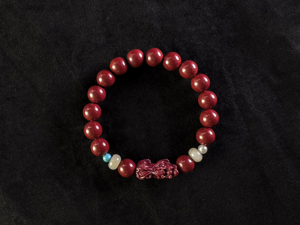 Auspicious PiXiu Cinnabar Bracelet- Wealth Attraction